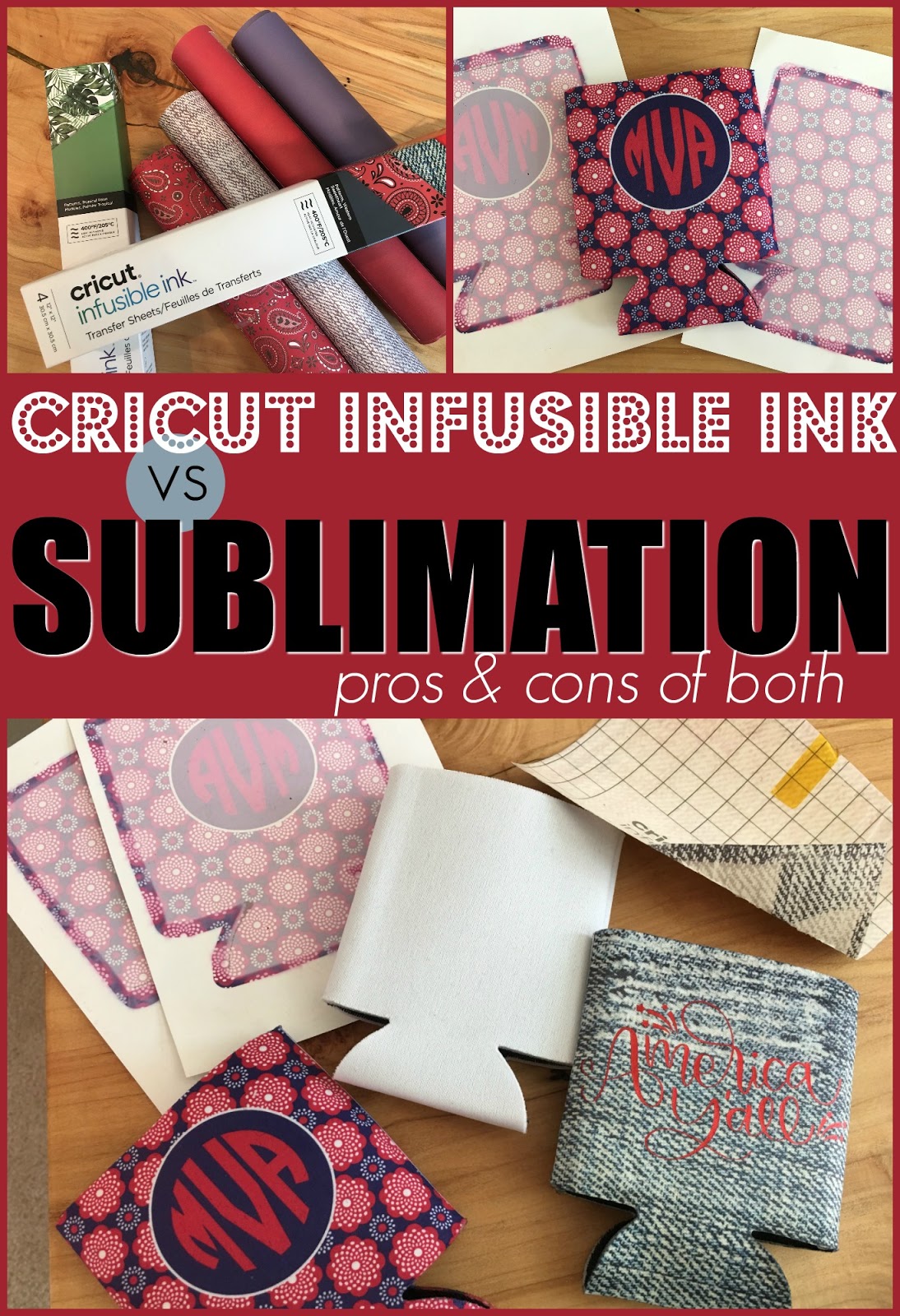 Cricut Infusible Inks Sheets vs Sublimation: Pros and Cons of Both
